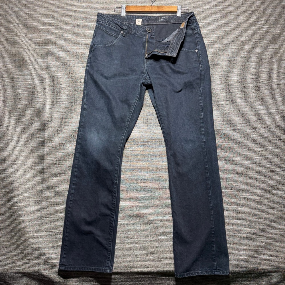 Volcom Jeans Men 34 Dark Wash Nova Modern Straight Fit Skater Denim Streetwear